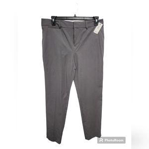 NEW! Crown & Ivy Cary Bi Stretch Fly Front Pant, Size 14, Gray